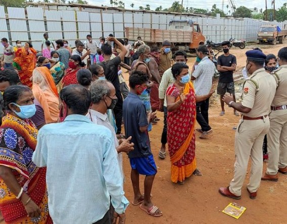 In the name of Smart City(?) BJP Govt cheated 44 BPL families by evicting them from their house with Fake Promise of Flats In the name of Smart City(?) BJP Govt cheated 44 BPL families by evicting them from their house with Fake Promise of Flats